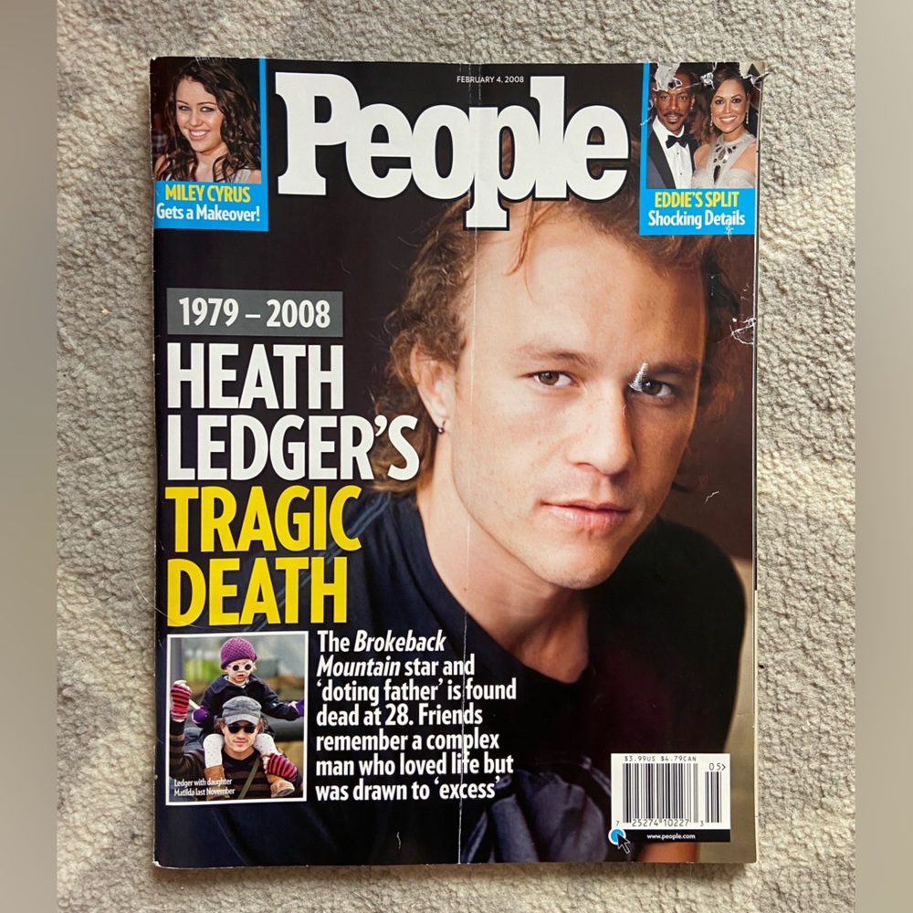 HEATH LEDGER’S Tragic Death People Magazine February 2008